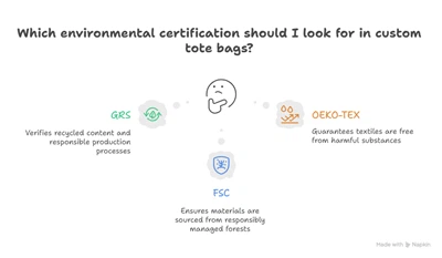 Umhverfisvottun fyrir sérsniðnar töskur: GRS, FSC og OEKO-TEX
